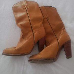 Frye Heeled Cowgirl Boots - 7.5